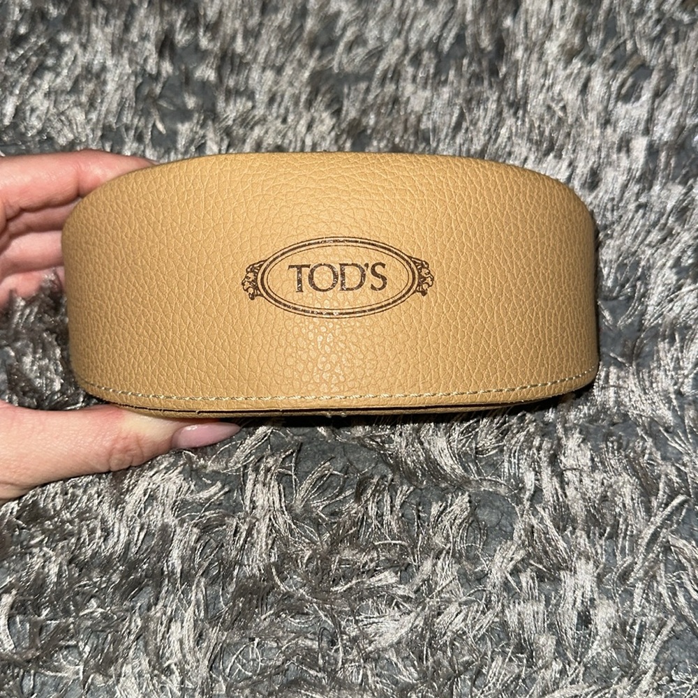 Tod’s Faux Leather Hard Sunglass Case